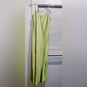 lime midi strap summer dress!